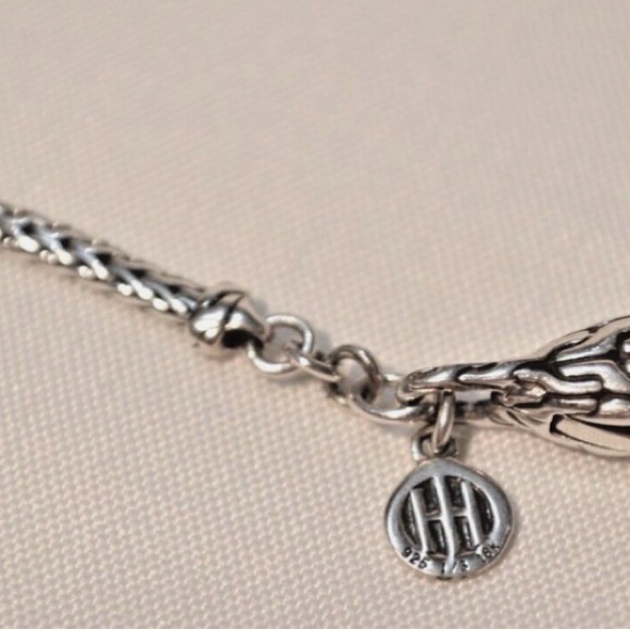 JOHN HARDY DOT HAMMERED SILVER/18K GOLD SAUTOIRVNECKLACE - Picture 6 of 9